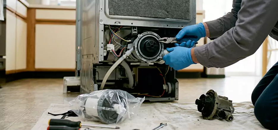 Dishwasher Motor Pump Replacement in Grafton